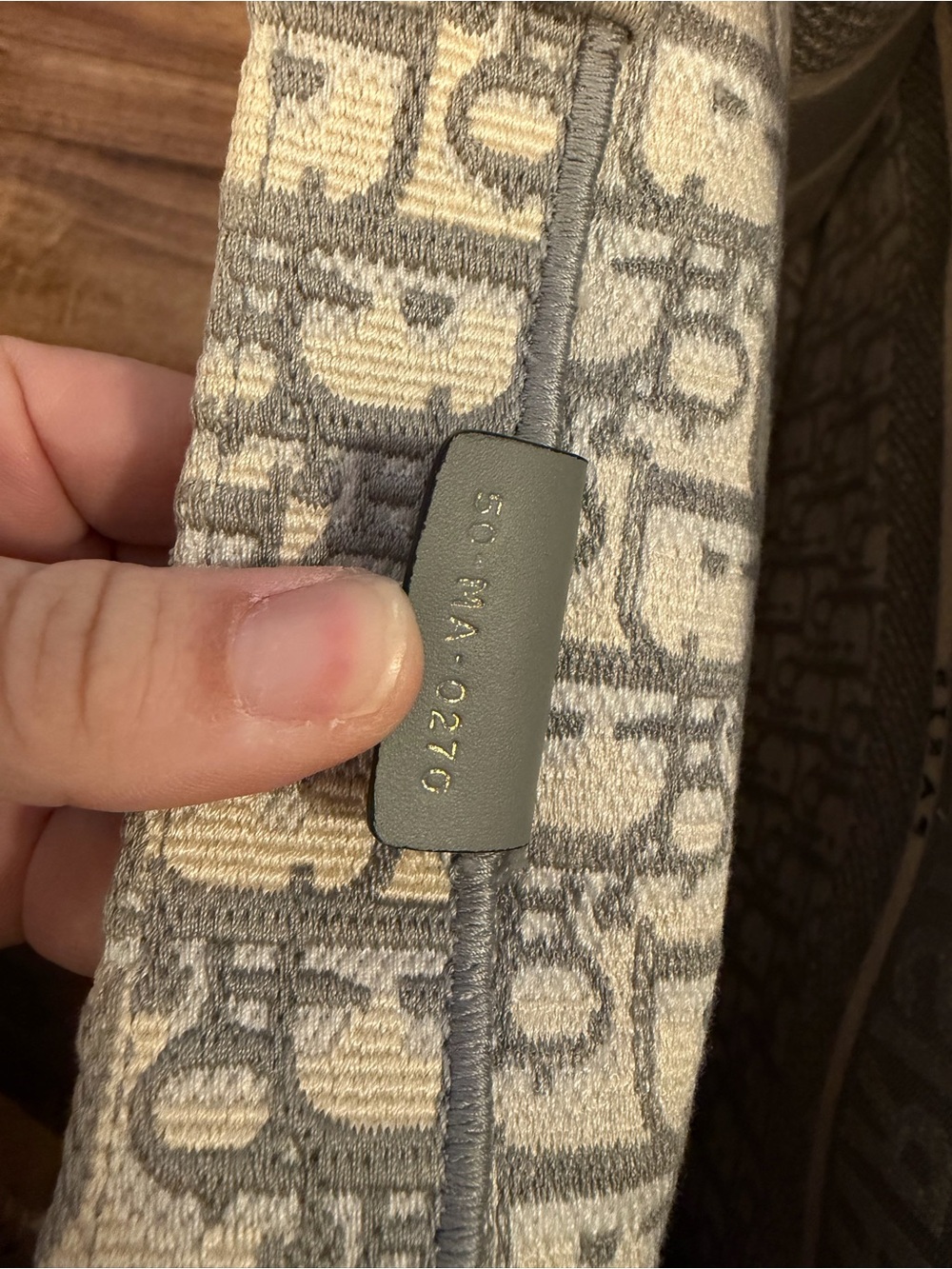 Dior Cream and Gray Logo Canvas Book Tote - Picture 9 of 11